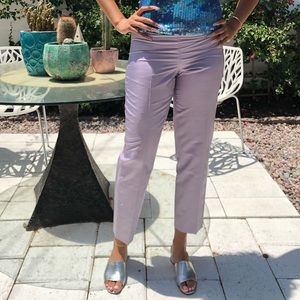 Vintage Ann Taylor Purple 100% Silk Pants Size 8
